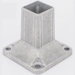 50mm 4 Hole Square Post Base
