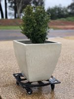 Square Aluminium Pot Trolley With Blade Wheels - Image 3