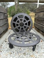 Aluminium 45cm Pot Trolley With Blade Wheels - Image 3