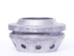 Sand cast split strainer for evacuating fluid from lakes, rivers and quarry sites.
